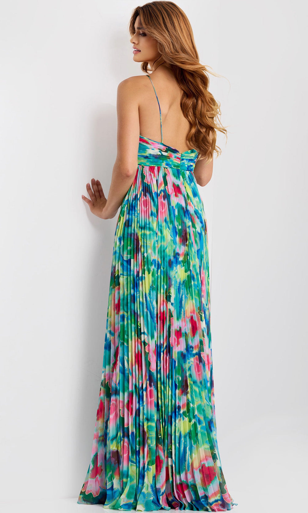Jovani 42558 - Sweetheart Empire Floral Dress Prom Dresses