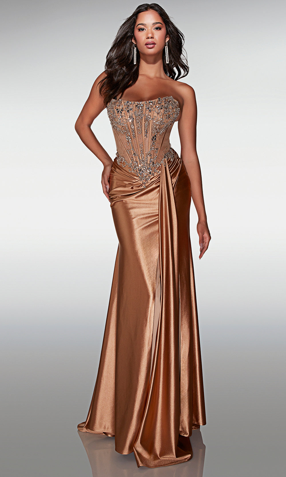Aerie Couture 425 - Elegant Structured Bodice Dress Prom Dresses