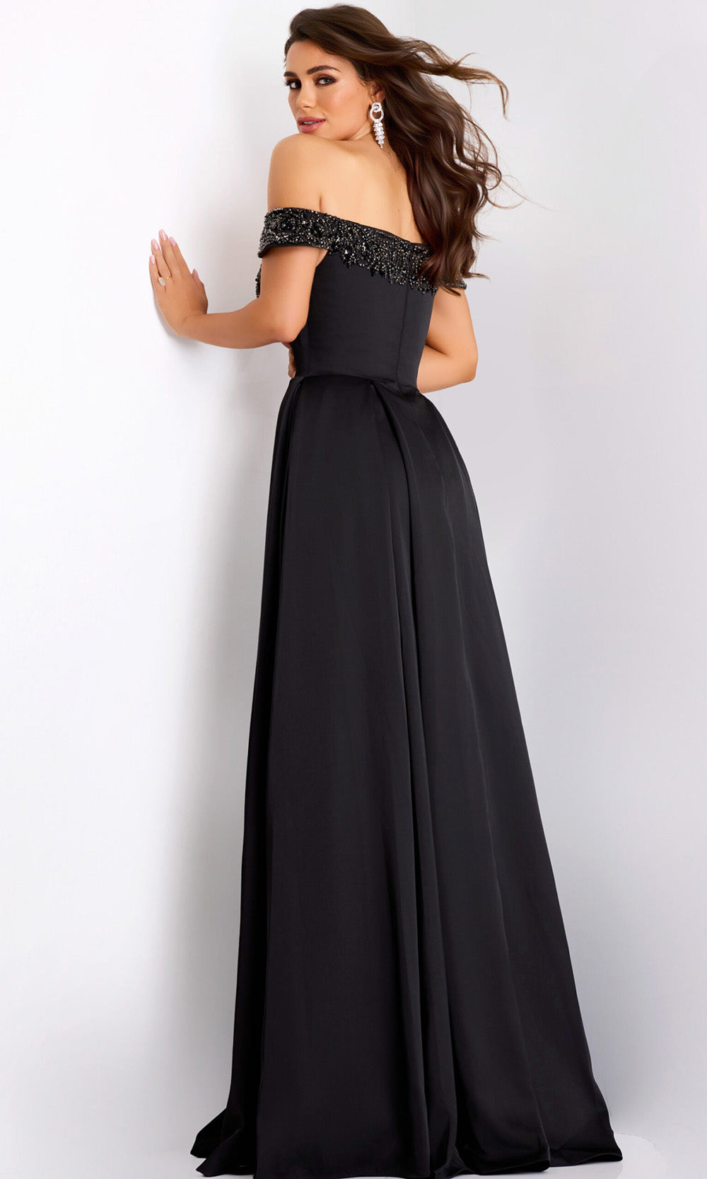 Jovani 42849 - Beaded Trim Sweetheart Evening Gown