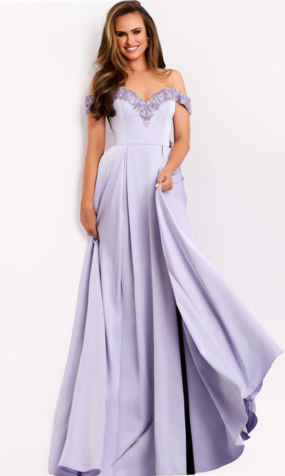 Jovani 42849 - Beaded Trim Sweetheart Evening Gown Formal Gowns