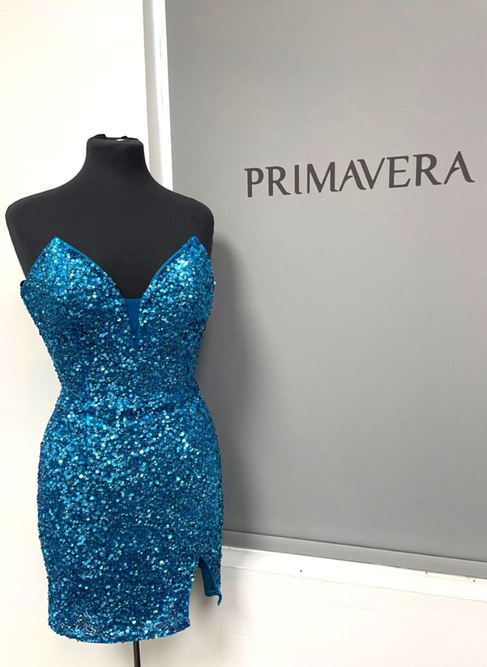 Primavera Couture 4291 - Sweetheart Slit Cocktail Dress