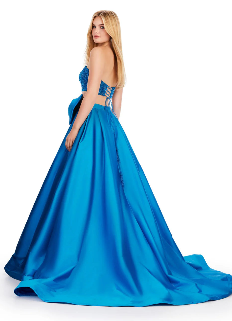 Ashley Lauren 11650 - Bow Accent Strapless Ballgown