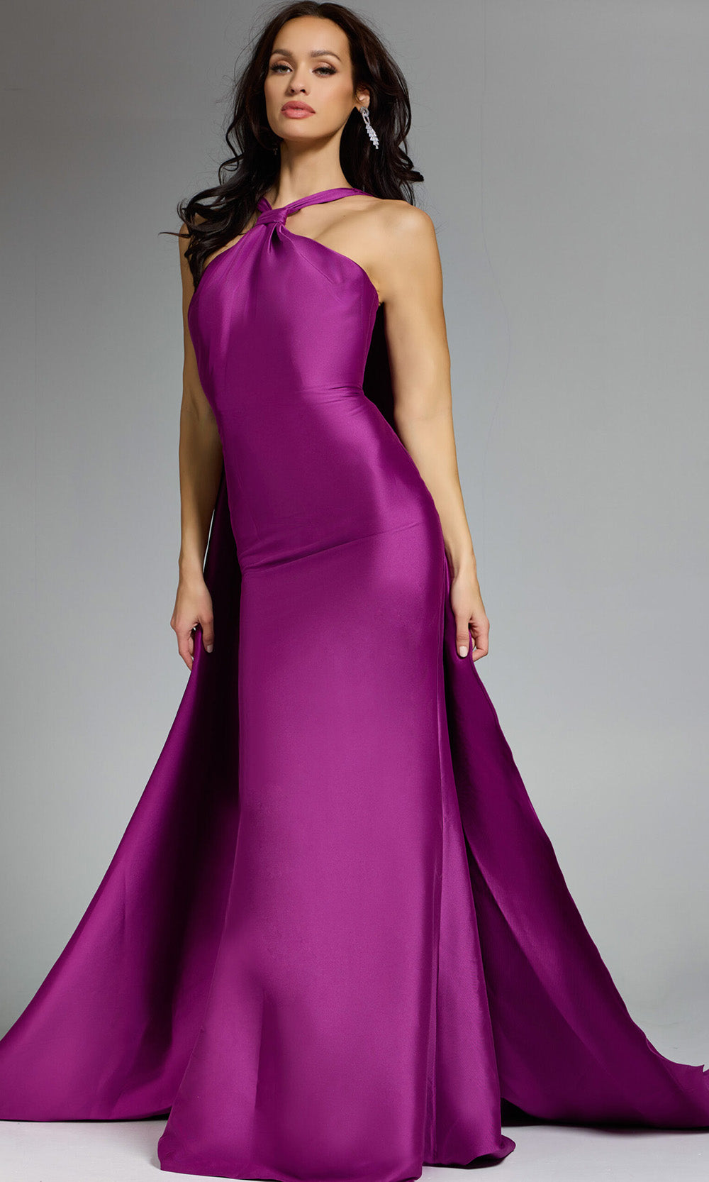 Jovani 43280 - Sleeveless Halter Mermaid Gown Formal Gowns