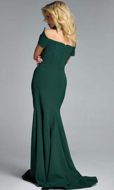Jovani 43370 - Mermaid Short Sleeve Evening Gown Prom Dresses