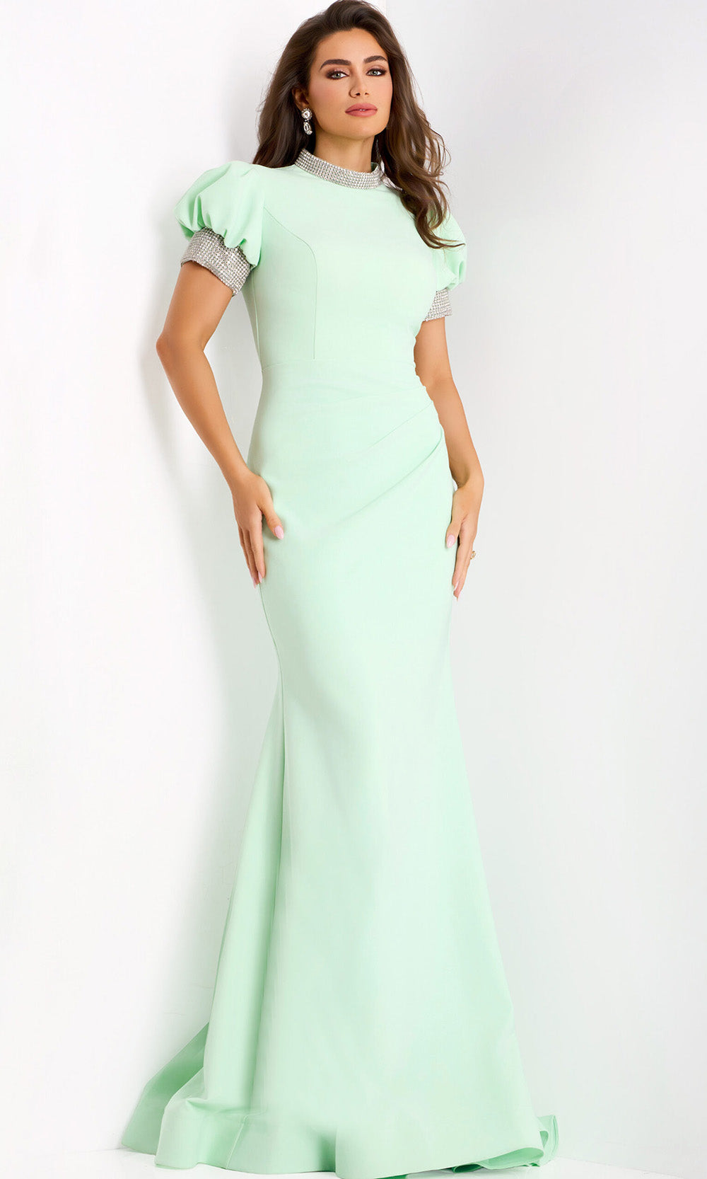 Jovani 43772 - Elegant High Neck Mermaid Gown