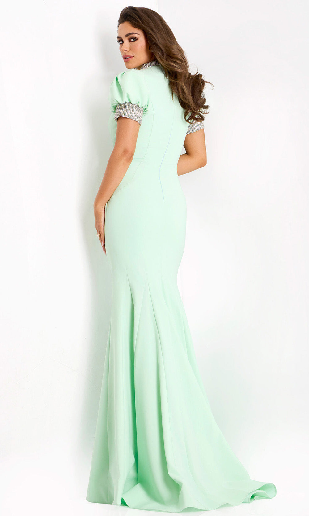 Jovani 43772 - Elegant High Neck Mermaid Gown
