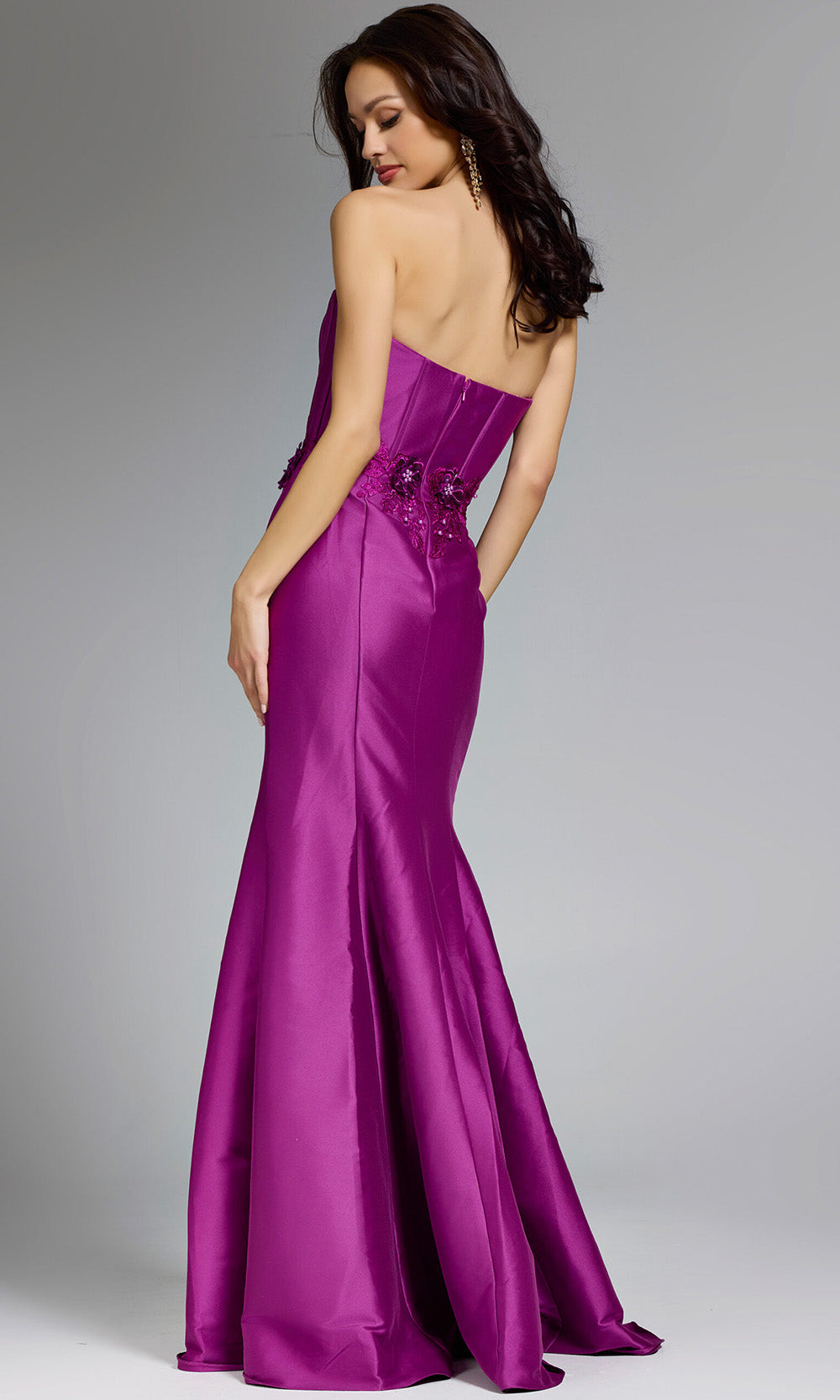 Jovani 43817 - Semi-Sweetheart Corset Embellished Gown Prom Dresses