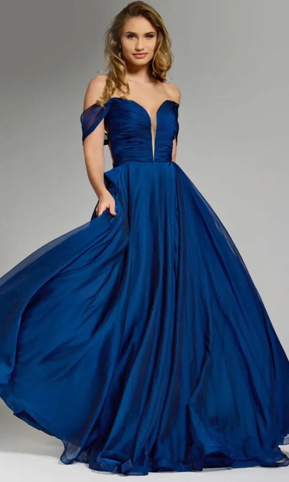 Jovani 43842 - A-Line Prom Dress with Slit