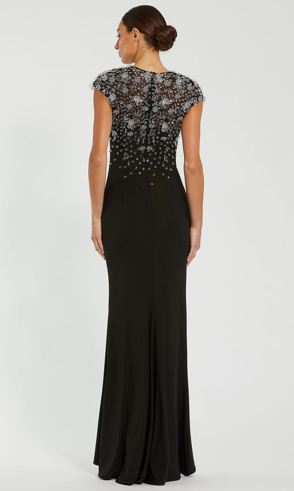 Mac Duggal 44081 - Crystal Embellished Sheath Evening Dress Prom Dresses