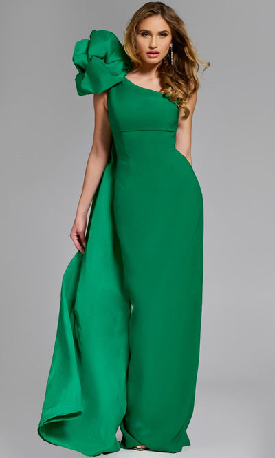 Jovani 44248 - Column Skirt Asymmetric Prom Gown Formal Gowns