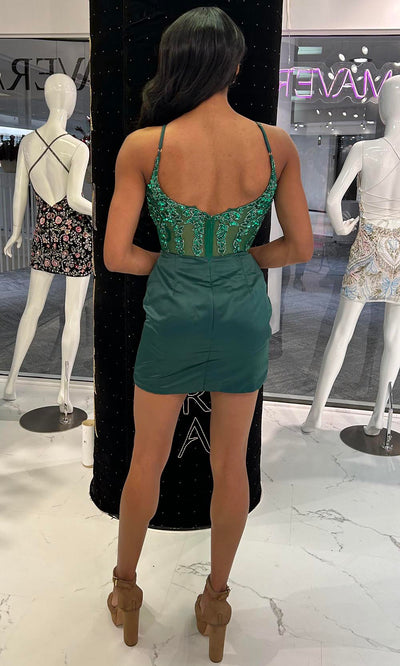 Primavera Couture 4437 - Beaded Top Sleeveless Mini Dress Cocktail Dresses