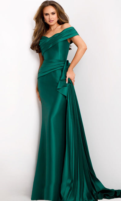 Jovani 44524 - Sweetheart Side Pleated Panel Gown Prom Dresses
