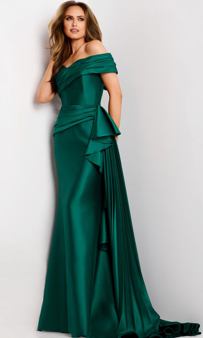 Jovani 44524 - Sweetheart Side Pleated Panel Gown Prom Dresses