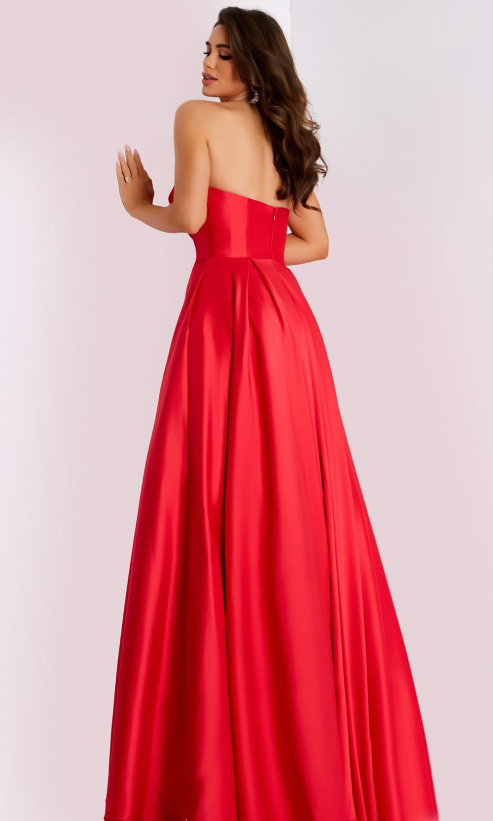 Jovani 44531 - Straight Neckline Pleated Ballgown