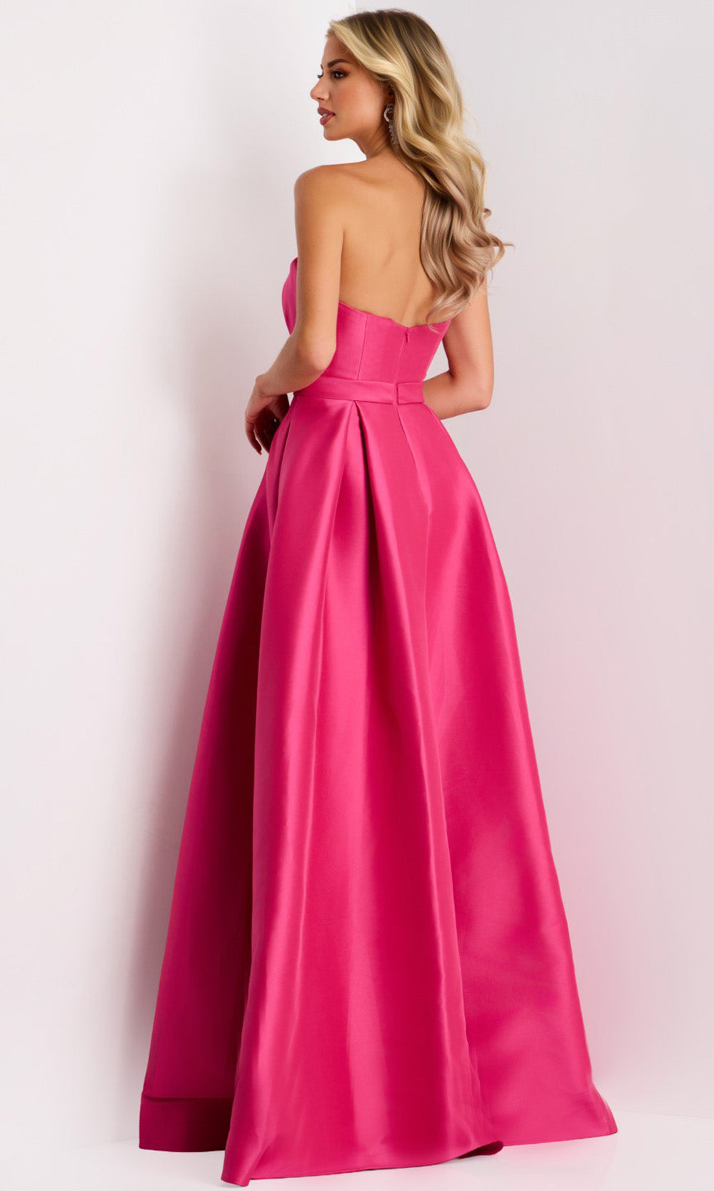 Jovani 44719 - Classic Long Strapless Pleated Gown