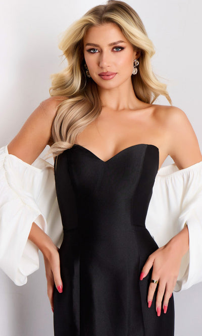 Jovani 45358 - Velvet Off Shoulder Sweetheart Gown Formal Gowns