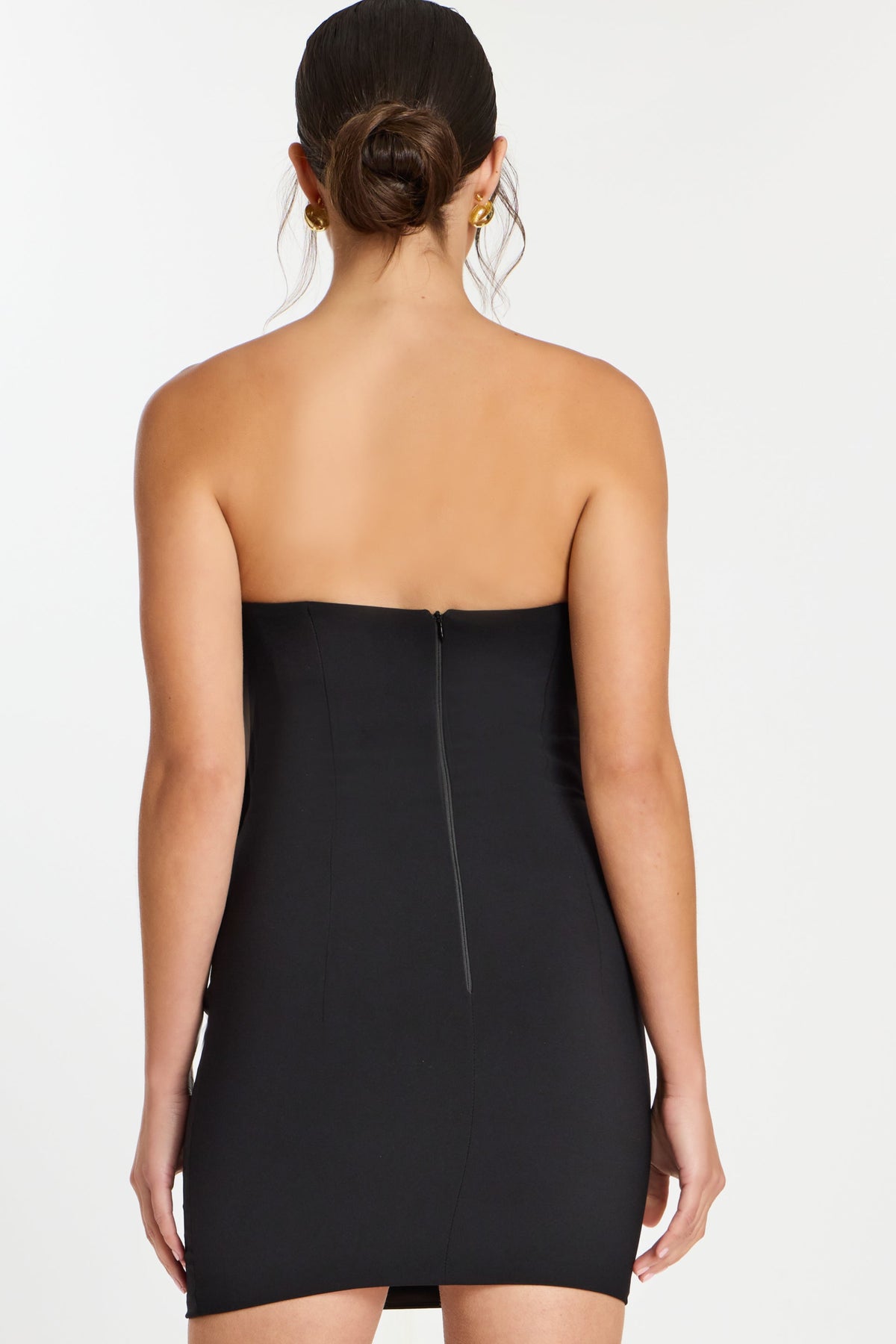 Jovani 45451 - Fitted Strapless Dress with Layered Ruffles Prom Dresses  in Black 