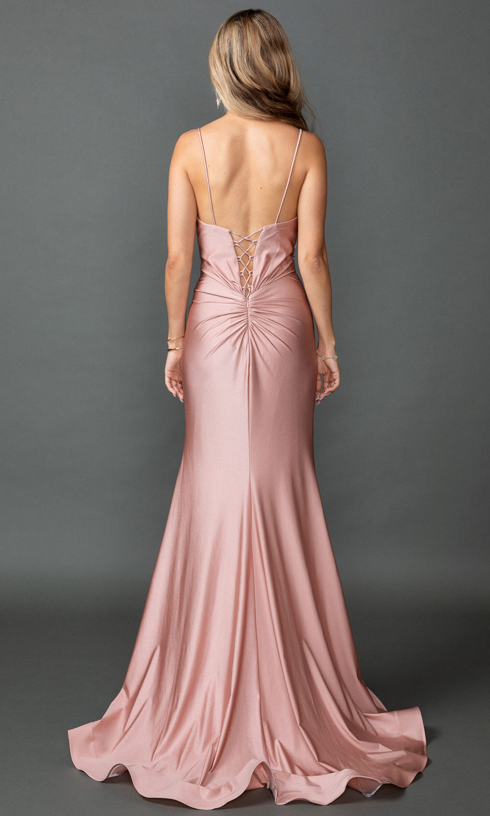 Dancing Queen 4553 - Beaded Plunge V?Neck Mermaid Prom Dress Prom Dresses