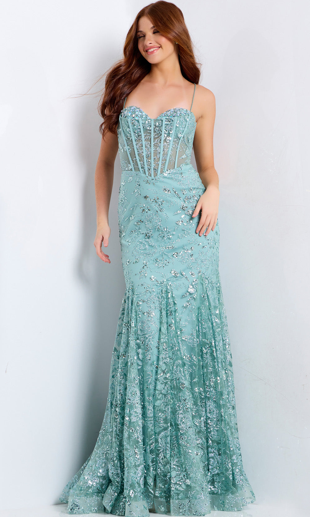 Jovani 45759 - Sweetheart Trumpet Sparkling Prom Dress Prom Dresses