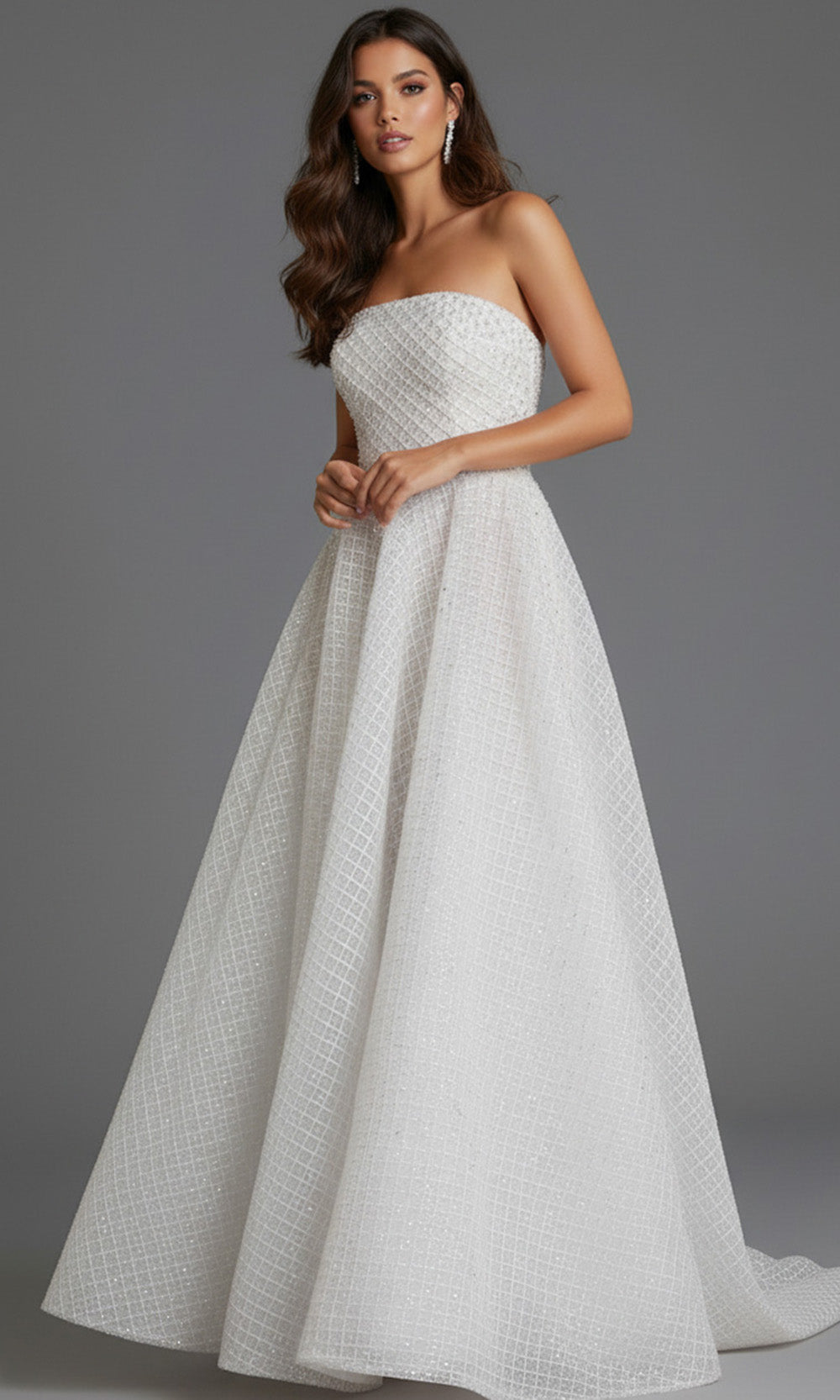 Jovani 45788 - Textured Bodice A-Line Prom Gown