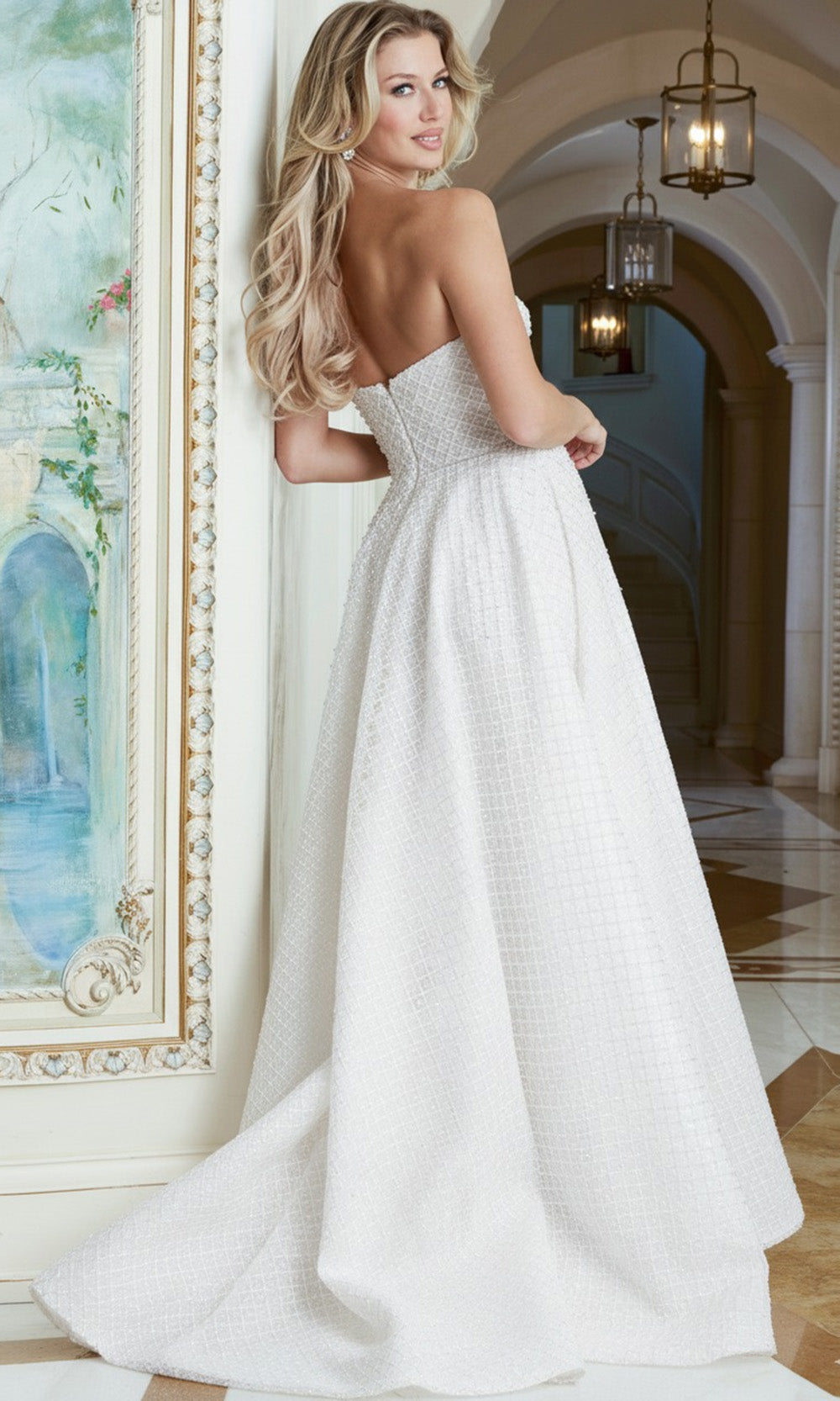 Jovani 45788 - Textured Bodice A-Line Prom Gown
