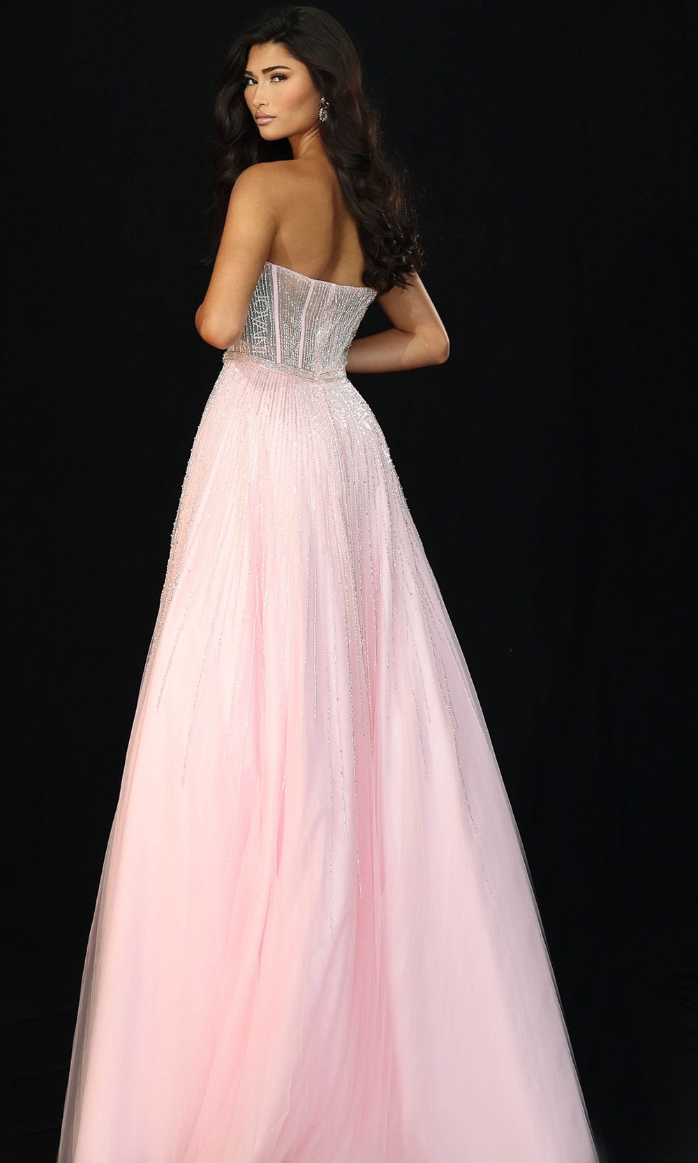 Jovani 45885 - Sweetheart Corset A-Line Beaded Gown Prom Dresses