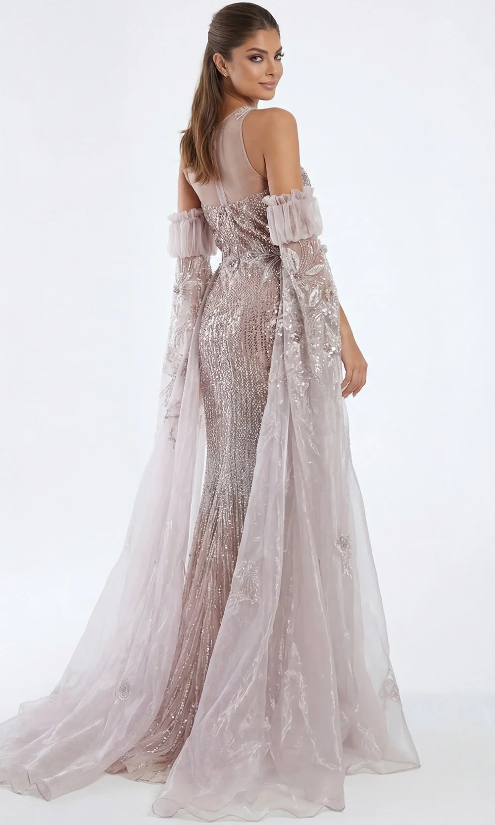 Jovani 46674 - Halter Neck Embellished Sheath Gown Mother Of The Bride Dresses  in Pink  