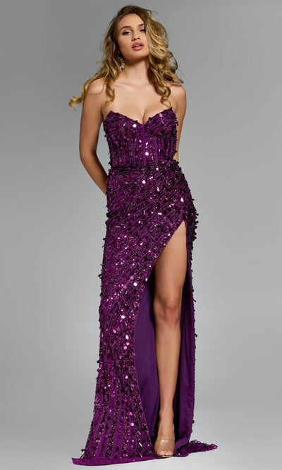 Jovani 46714 - Sweetheart Sequin Ornate Prom Dress Prom Dresses