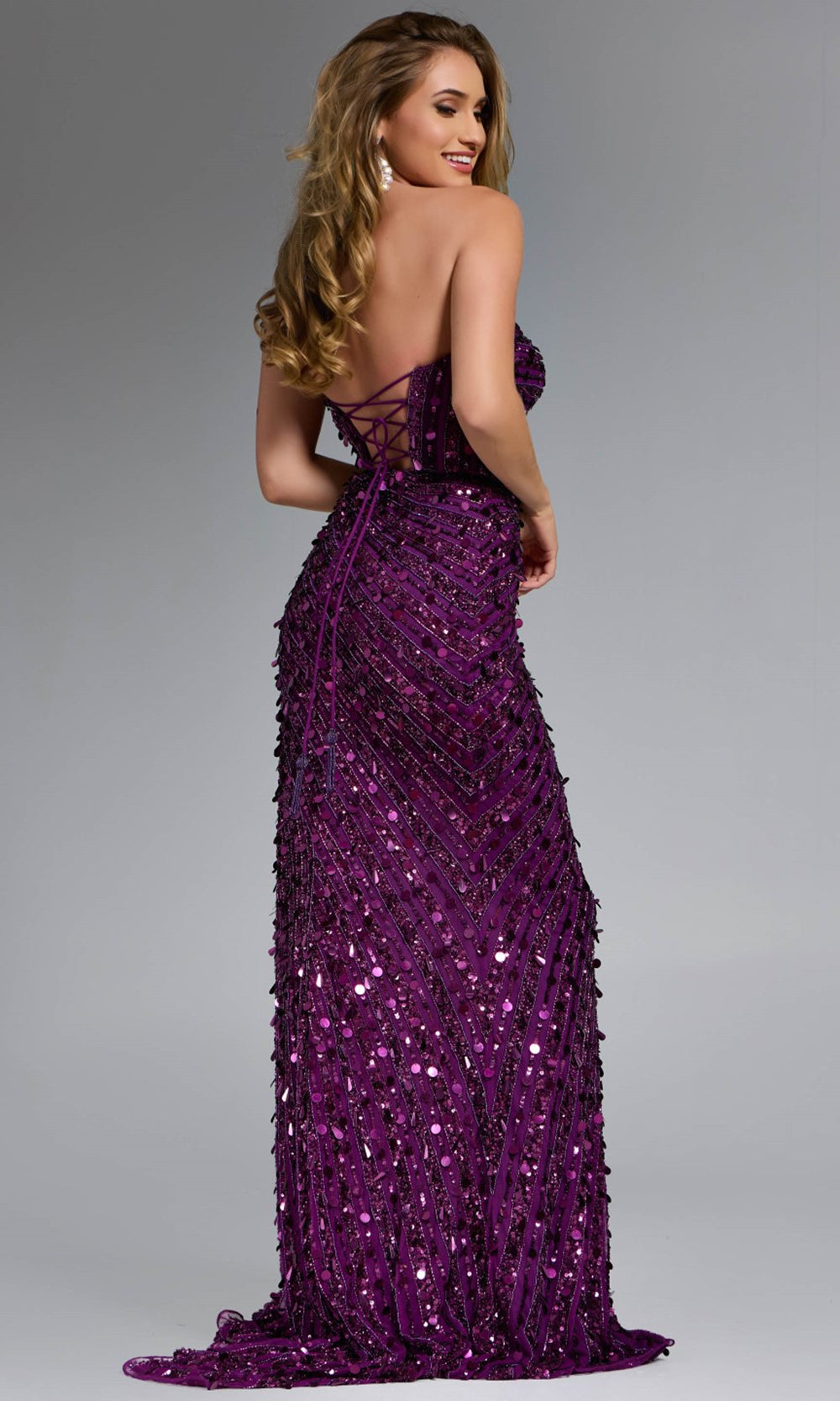 Jovani 46714 - Sweetheart Sequin Ornate Prom Dress