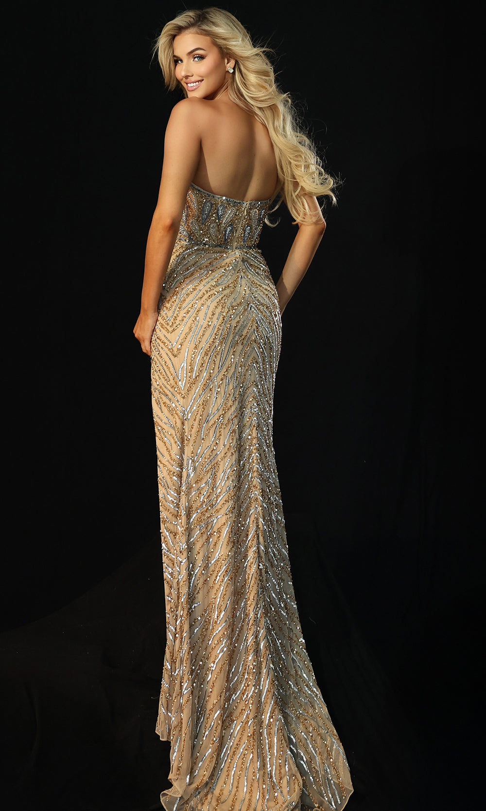 Jovani 46928 - Sweetheart Bodice Beaded Prom Dress Prom Dresses
