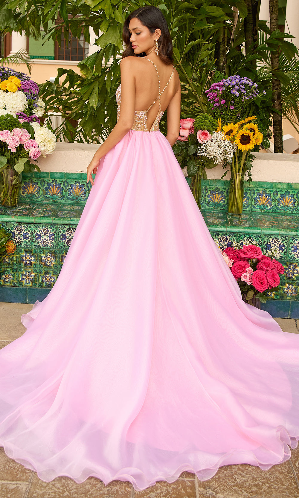 Ava Presley 47243 - Beaded Bodice Tulle BallgownBall Gowns