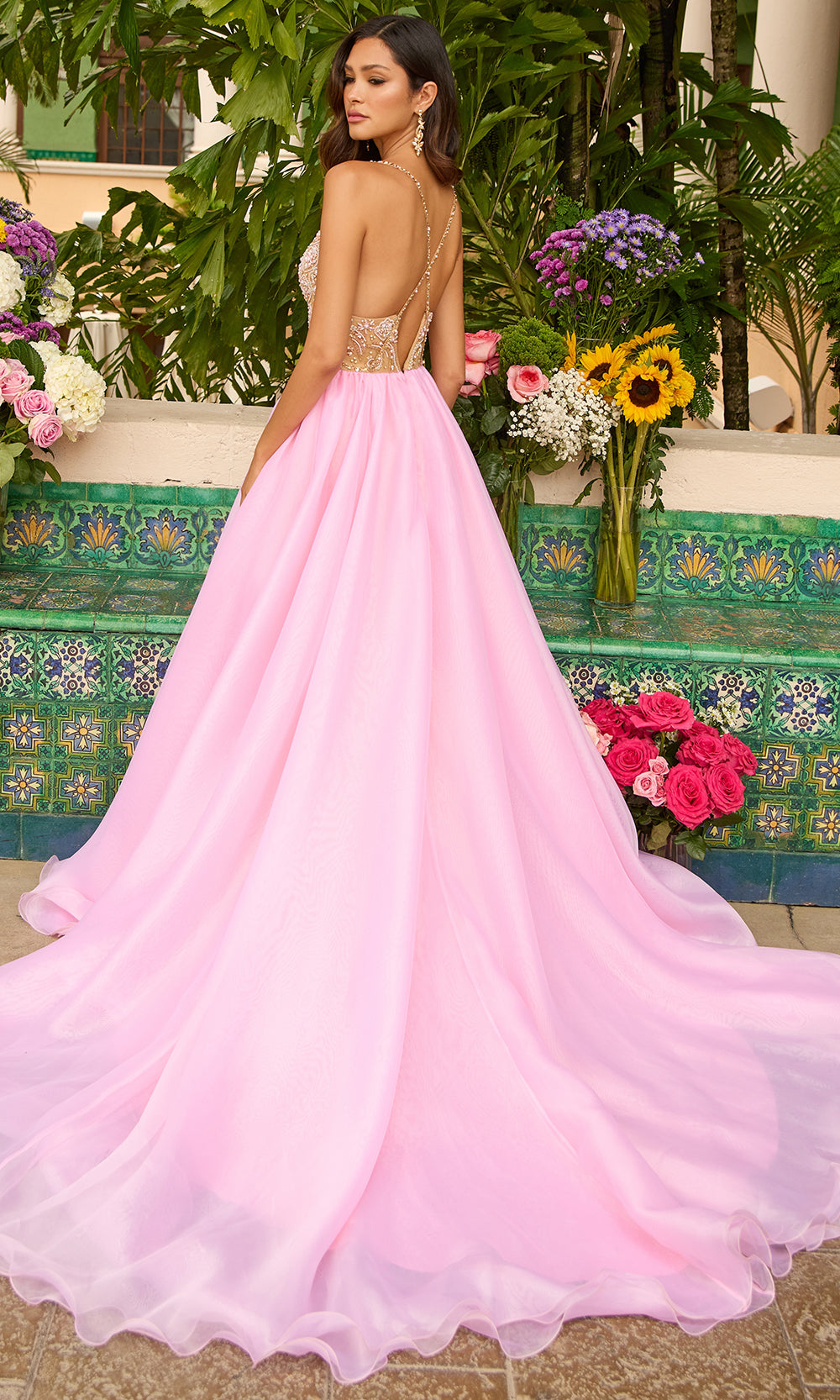 Ava Presley 47243 - Beaded Bodice Tulle BallgownBall Gowns