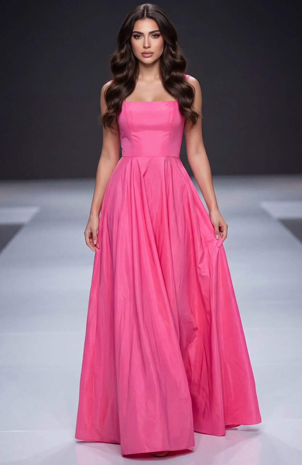 Jovani 47496 - Bow Back Wide Strap A-Line Gown Prom Dresses