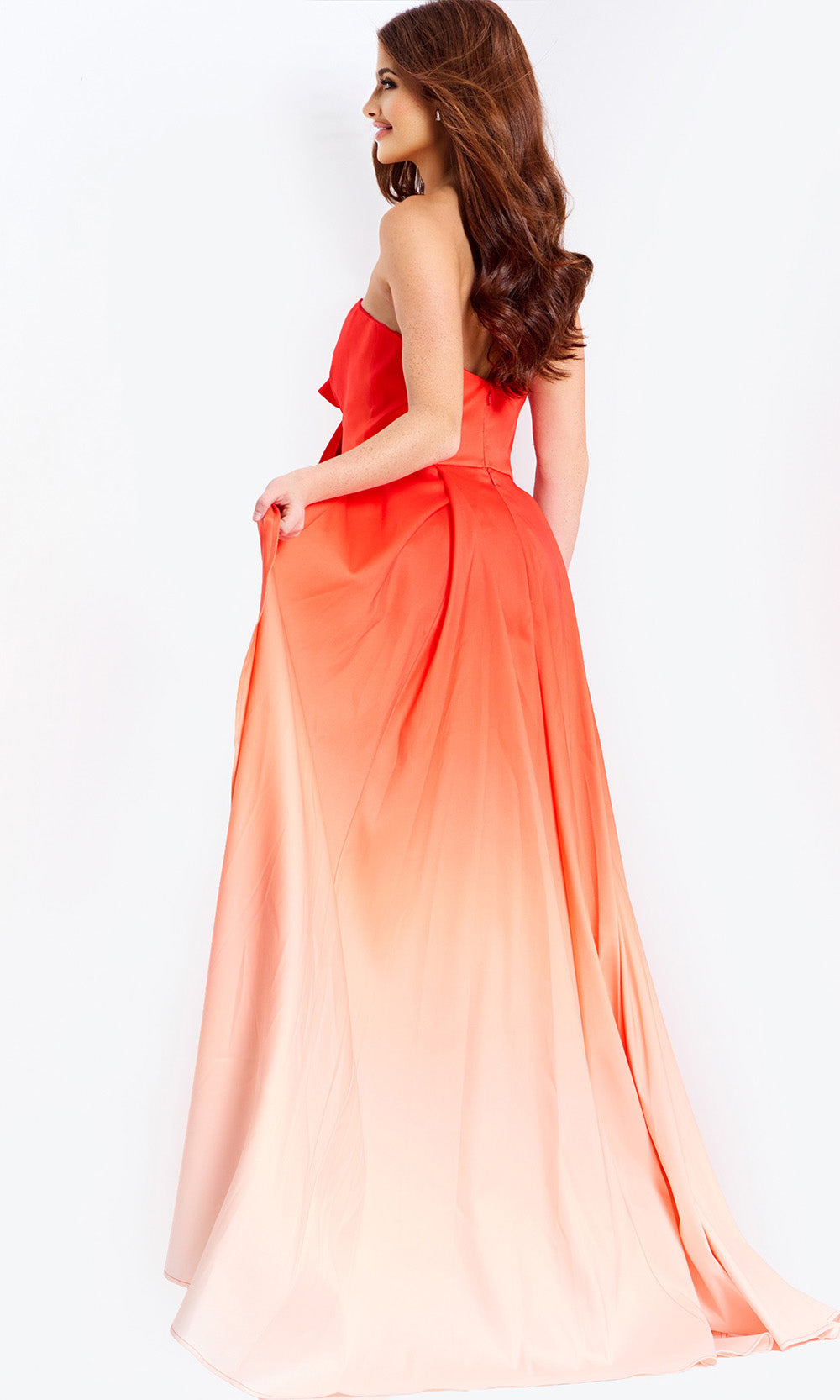 Jovani 47554 - Sweetheart Ombre Gown with Overskirt Prom Dresses