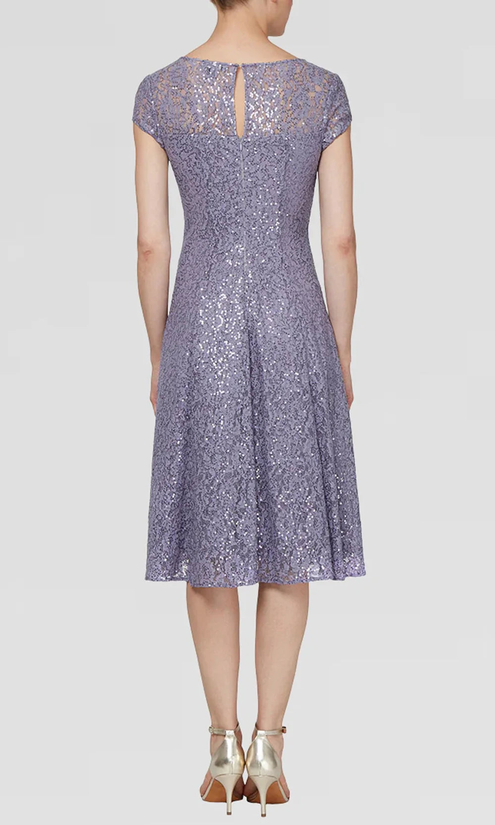 S.L. Fashions Dresses (SLNY) 9119129 - Cap Sleeve Sequin Lace Dress Mother of the Bride Dresses