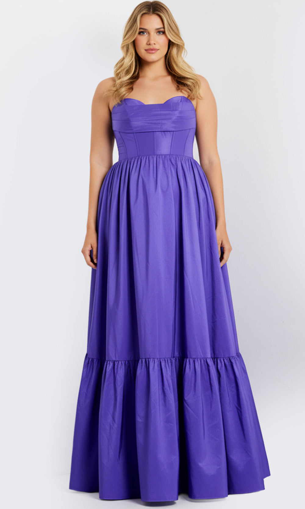 Jovani 47883 - Strapless Tiered Prom Ballgown Ball Gowns