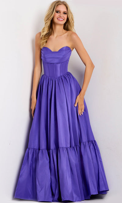Jovani 47883 - Strapless Tiered Prom Ballgown Ball Gowns