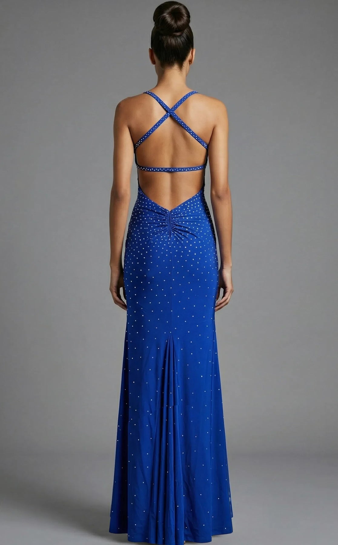 Jovani 48070 - Beaded Empire Waist Spaghetti Strap Gown Prom Dresses