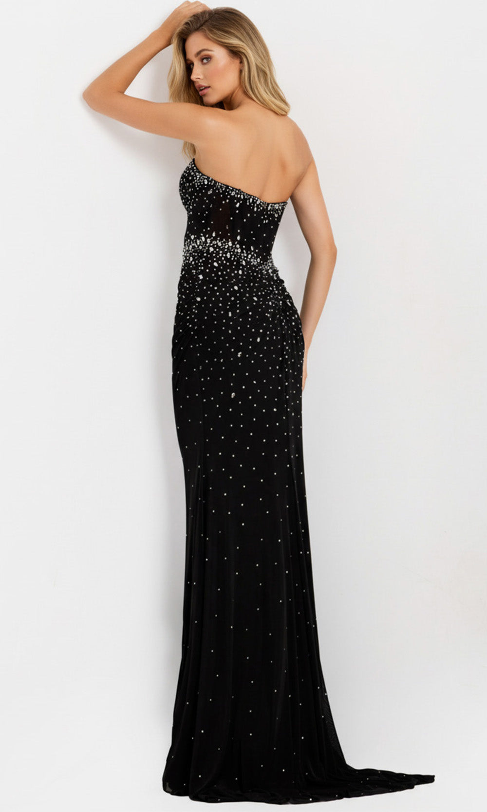 Jovani 48372 - Sweetheart Rhinestone Ornate Fitted Gown Prom Dresses