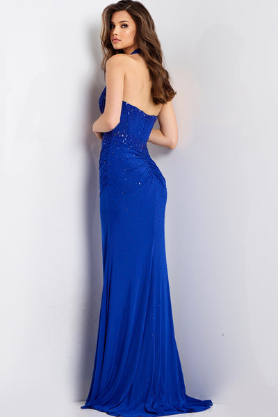 Jovani 48373 - Sparkling Crystal Sleeveless Prom Gown Prom Dresses in In Blue