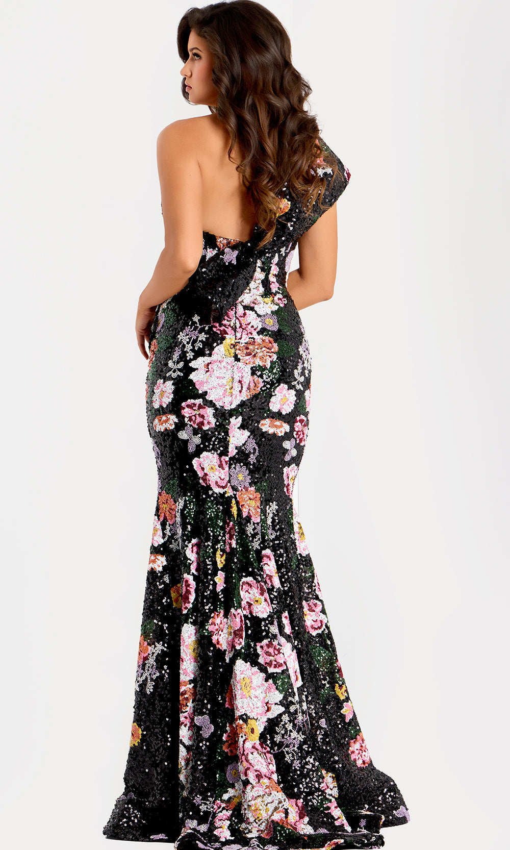 Jovani 48638 - Sequin Embellished Fit and Flare Gown