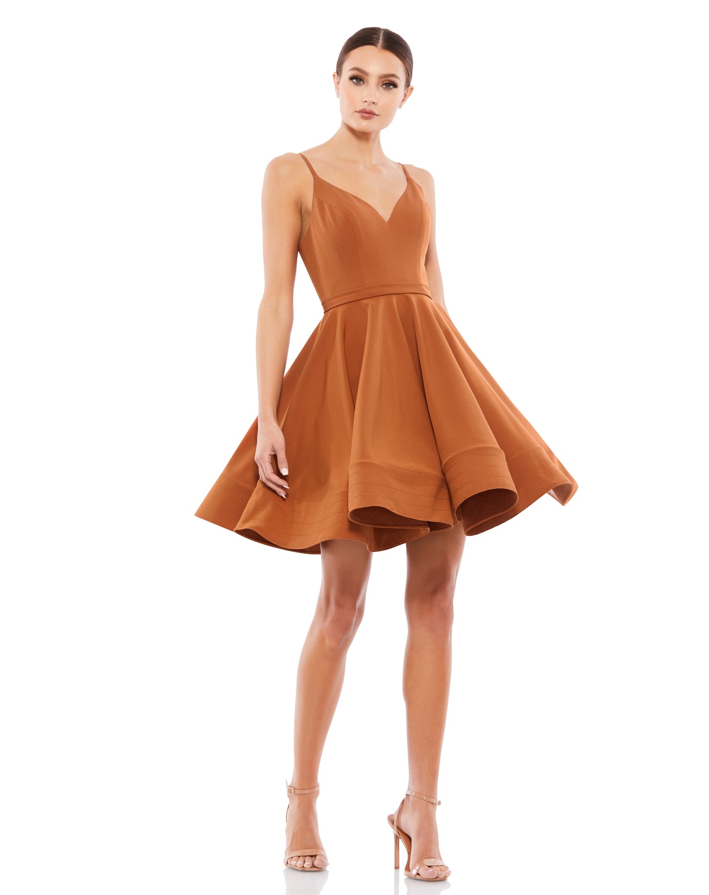 Ieena Duggal 48775I - Sleeveless Pleated Cocktail Dress