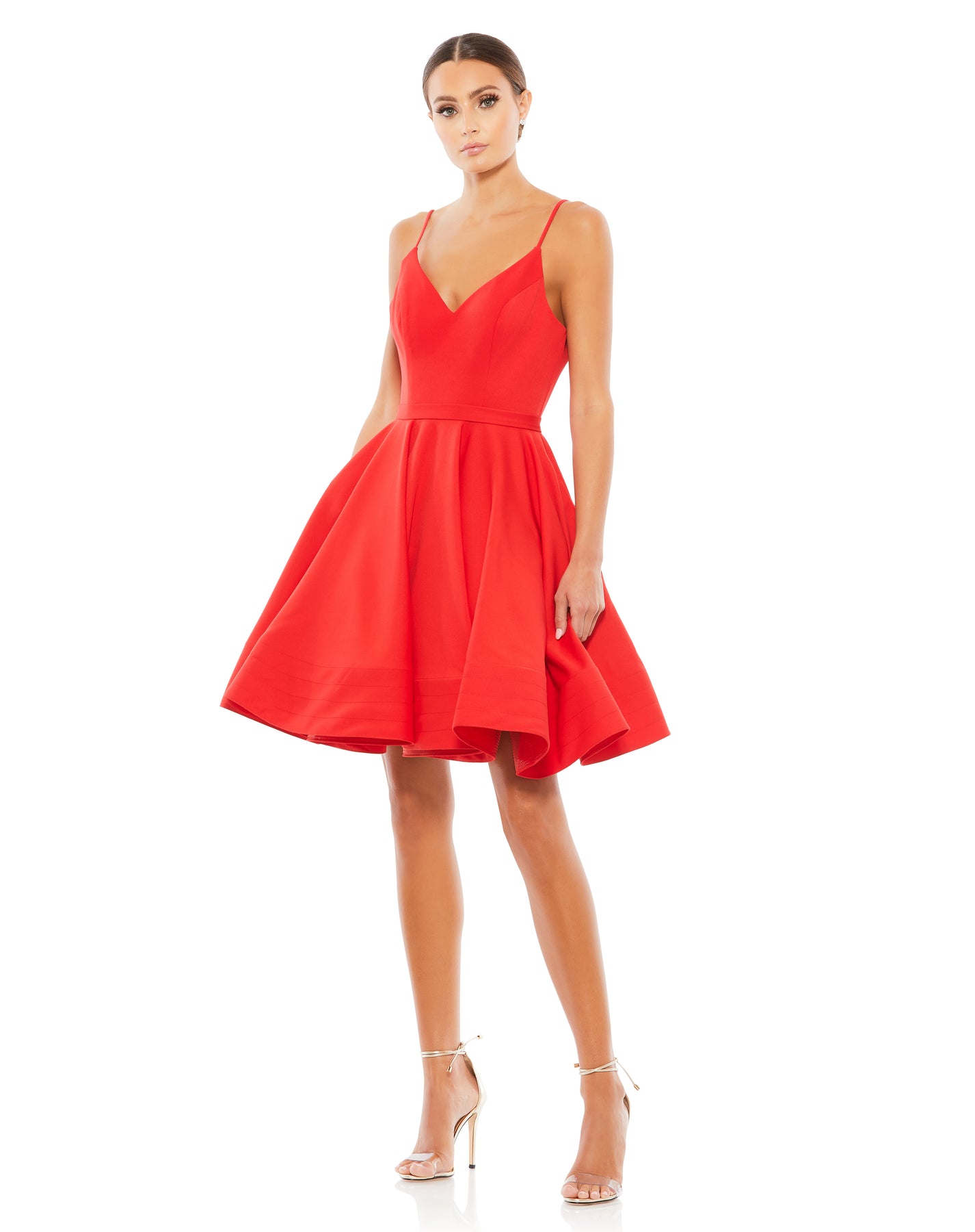 Ieena Duggal 48775I - Sleeveless Pleated Cocktail Dress