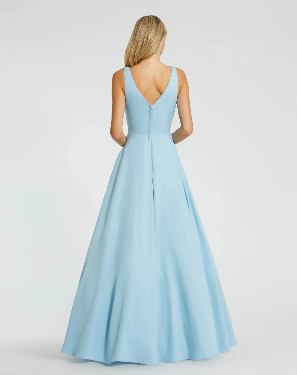 Ieena Duggal - 48924 V-Neck A-Line Evening Dress
