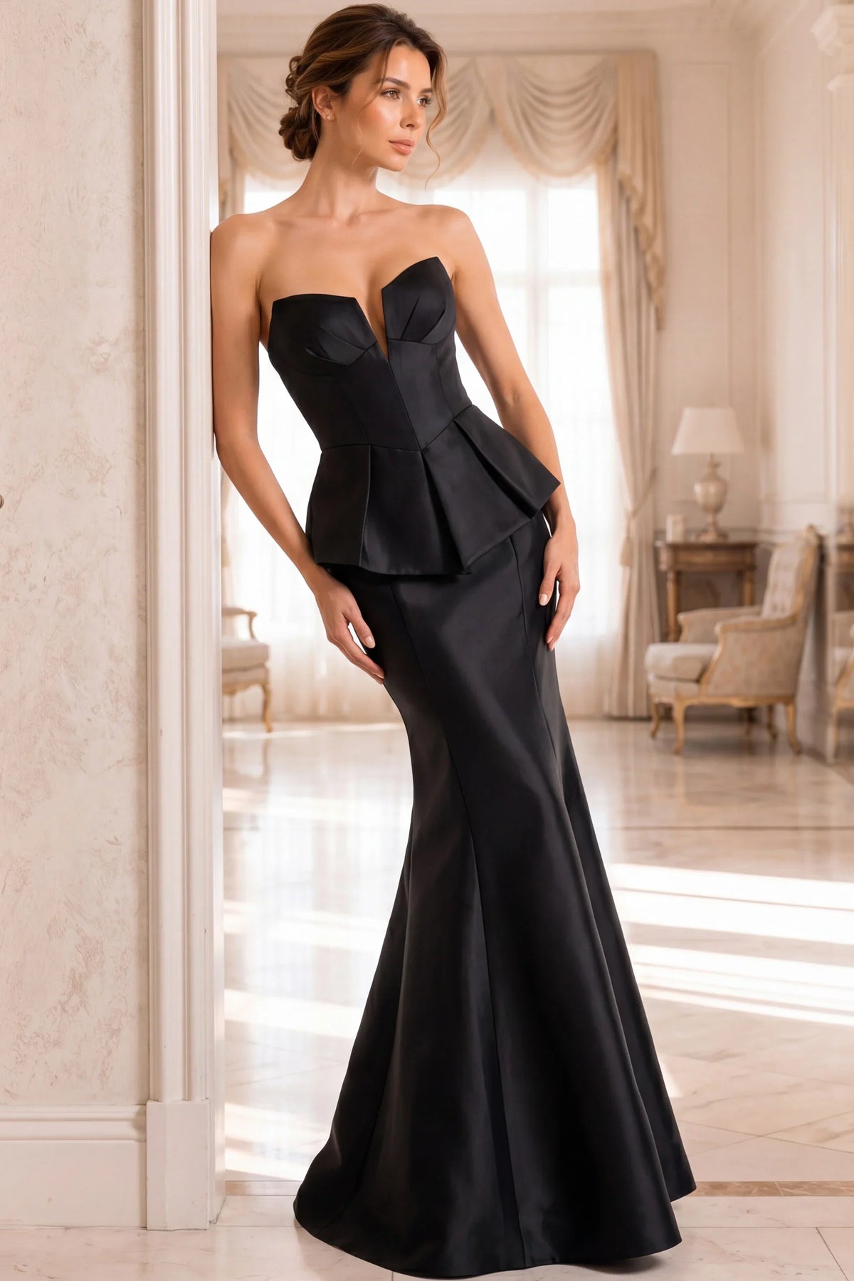 Jovani 49071 - Sculpted Trumpet Sweetheart Evening Gown