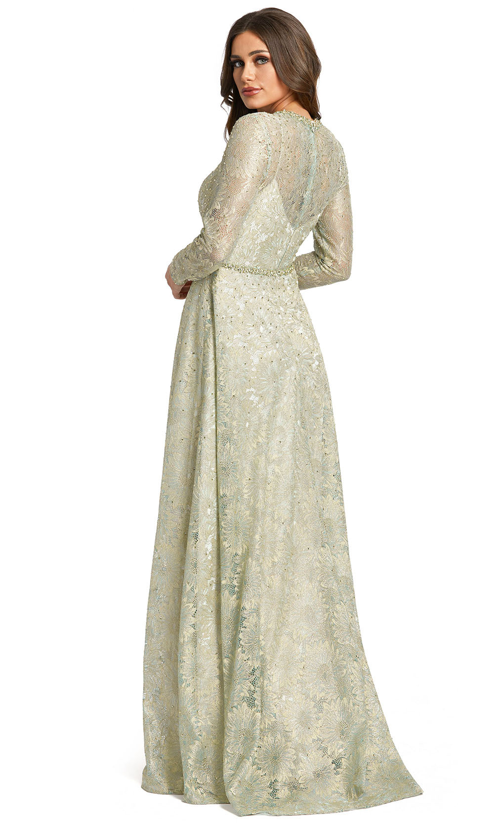 Mac Duggal 491881 - Embellished Long Sleeve Evening Dress Special Occasion Dresses