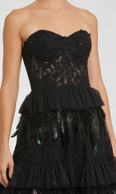 Mac Duggal 49194 - Iridescent Feather Sweetheart Ballgown Ball Gowns