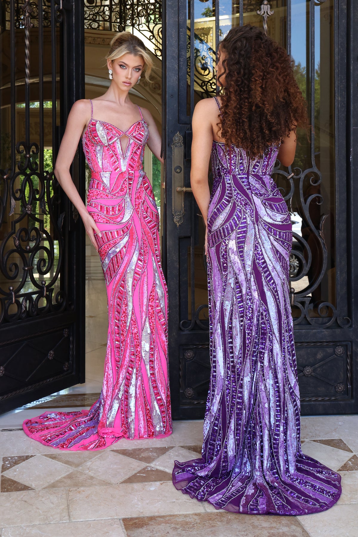 Jovani 49228 - Embellished Sweetheart Gown with Front Keyhole