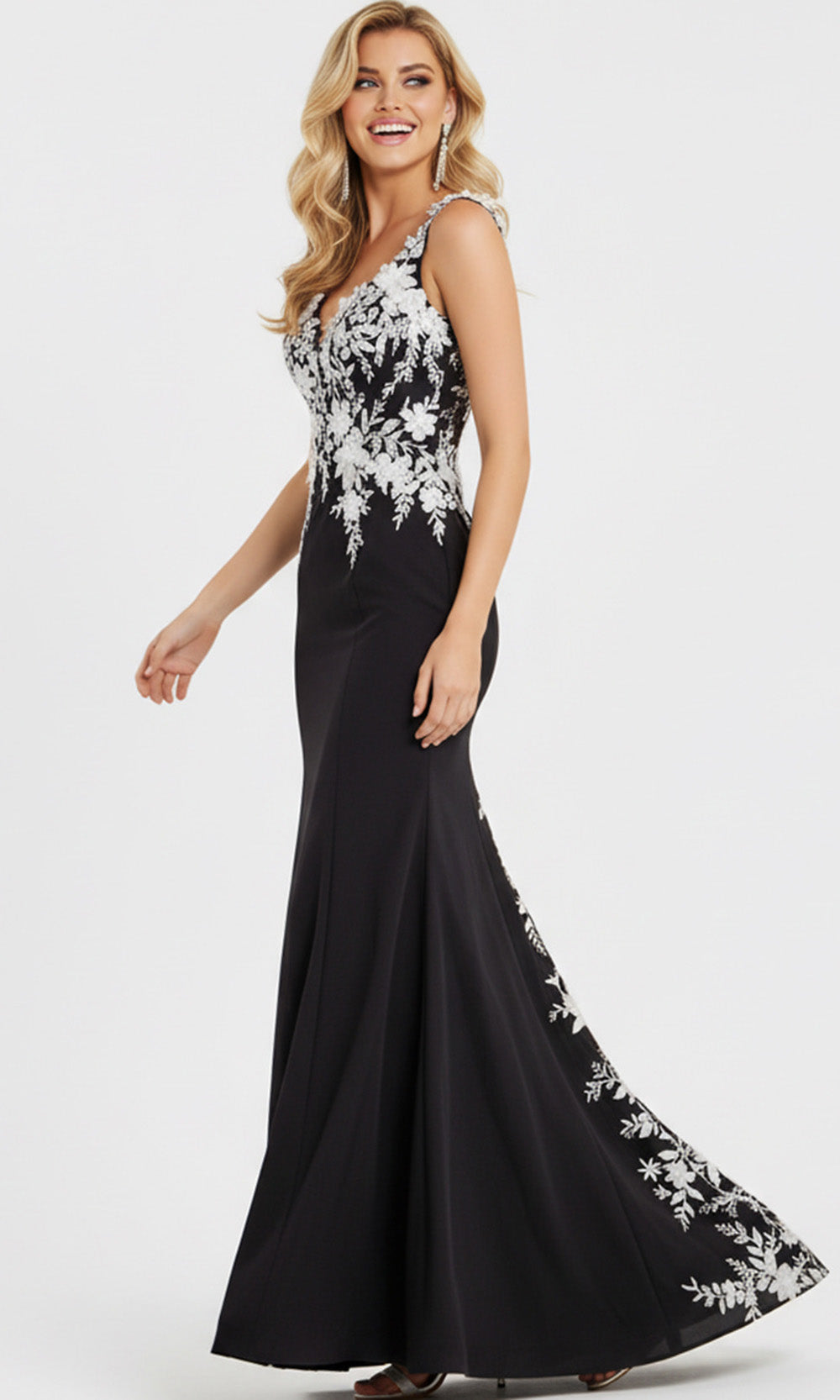 Jovani 49465 - Sweetheart Embroidered Prom Gown