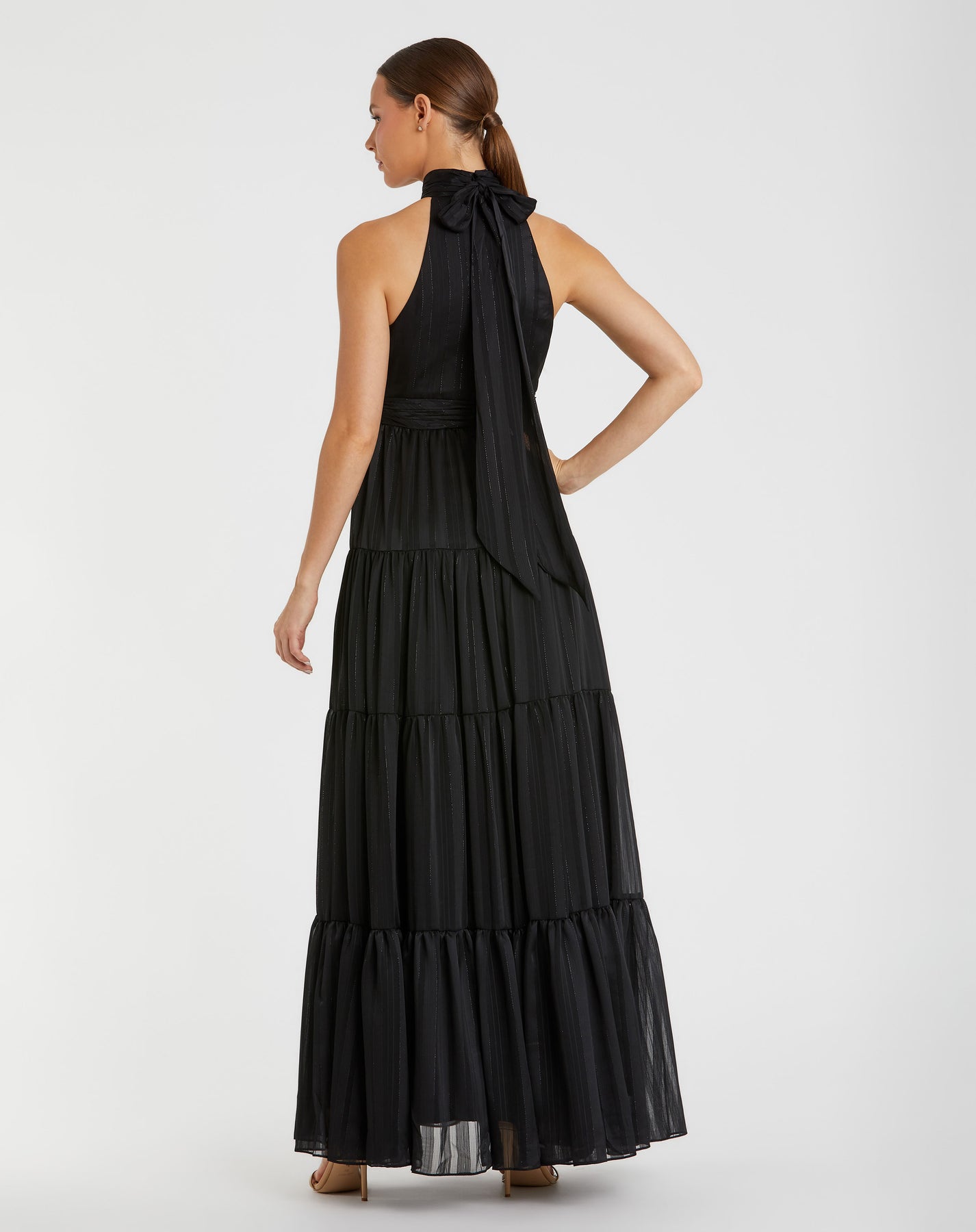 Mac Duggal 49515 - High Halter Ruched Evening Gown